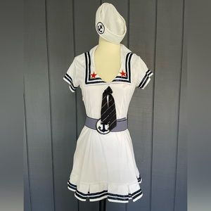 Pin Up Sailor Costume Set Size Small